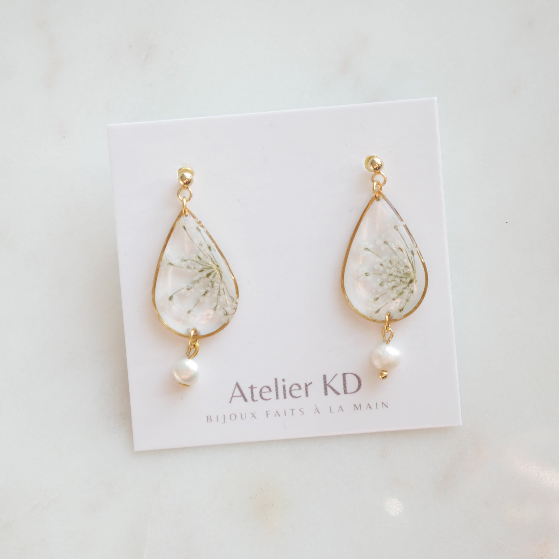 Boucles d'oreilles Perla - goute (moyen) - Velora