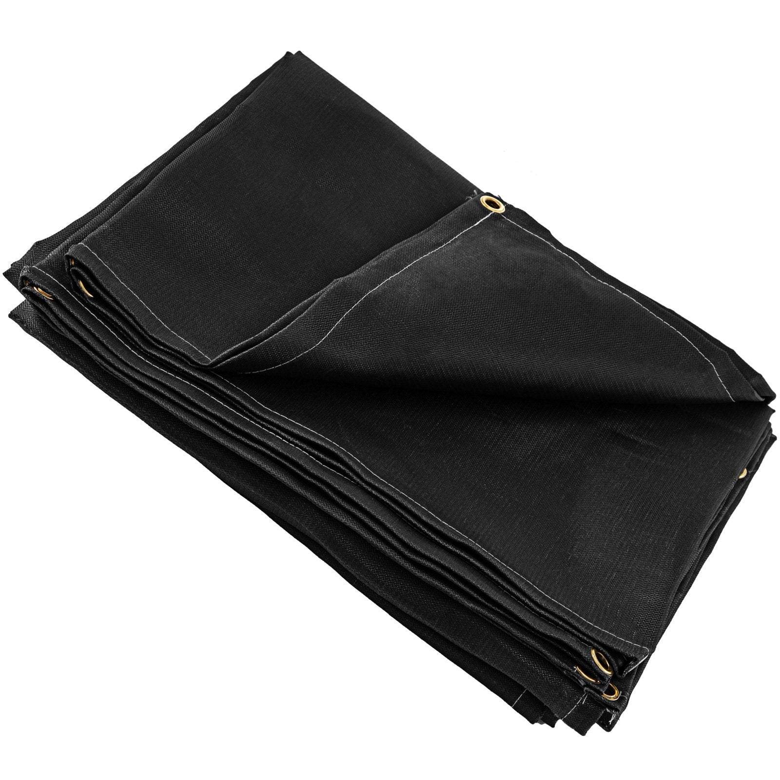 8 X 10 Ft Welding Blanket Black Fiberglass Blanket Portable Fiberglass Fire Retardant Blanket Welding Mat Welding Fireproof Thermal Resistant Insulation With Carry Bag - Velora