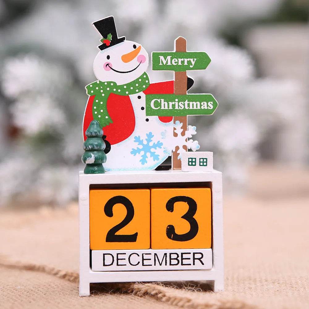 Christmas wooden calendar decorations - Velora