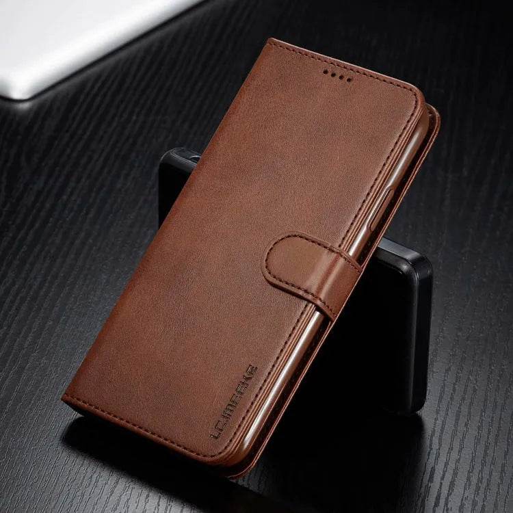Luxury Leather iphone Case Flip Cover Card Holder Wallet Businessman Style - Velora