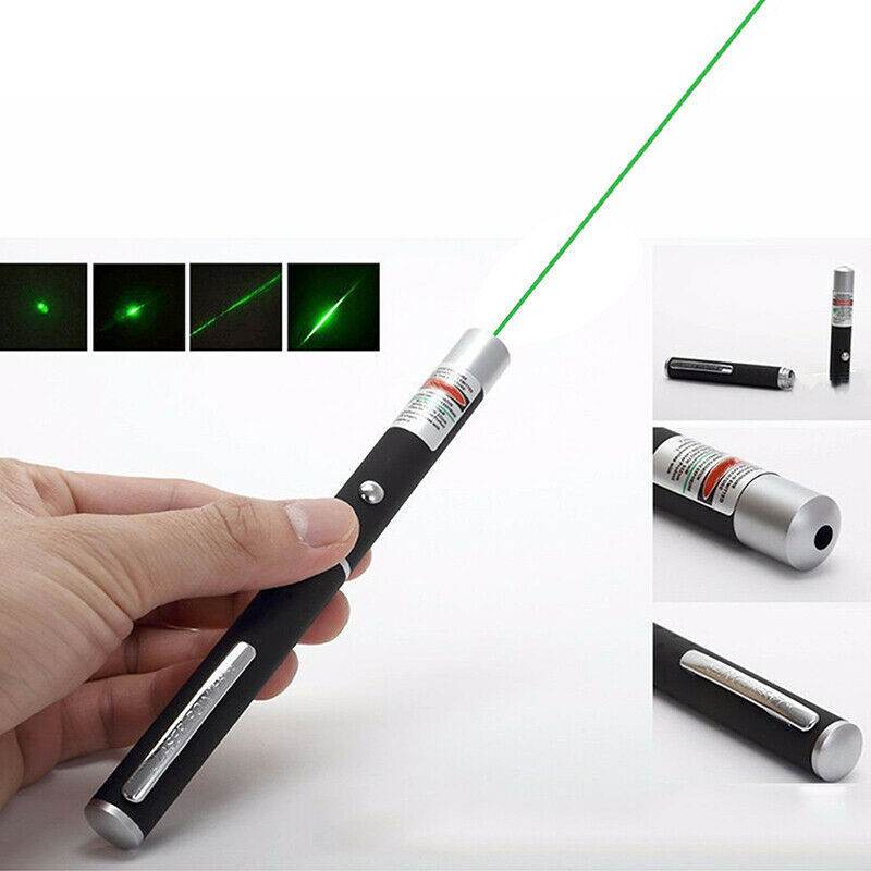 Pet Toy Green Laser Pointer Pen Light Single Beam High Power Lazer Flashlight 900Miles 1mW 532nm Torch - Velora