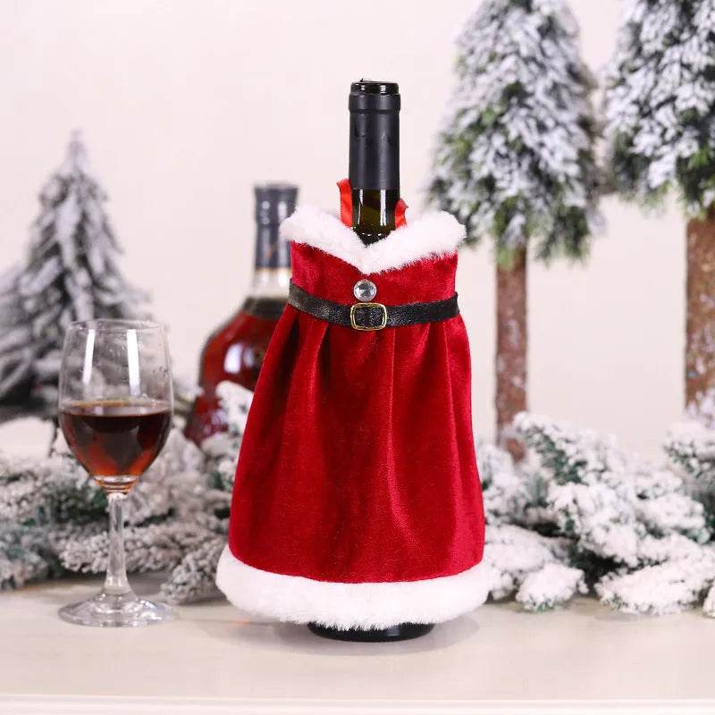 Christmas Decorations Christmas Wine Bottle Socks - Velora