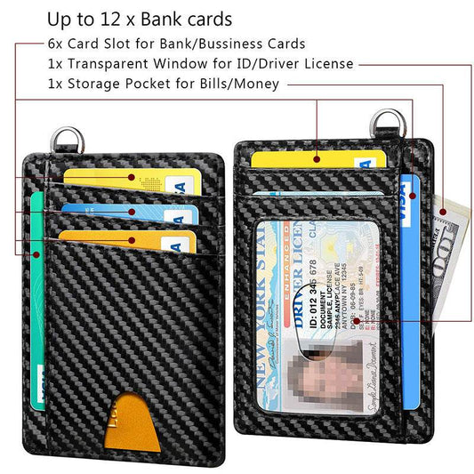 Men's Leather RFID Anti-theft Card Swiping Bag - Velora