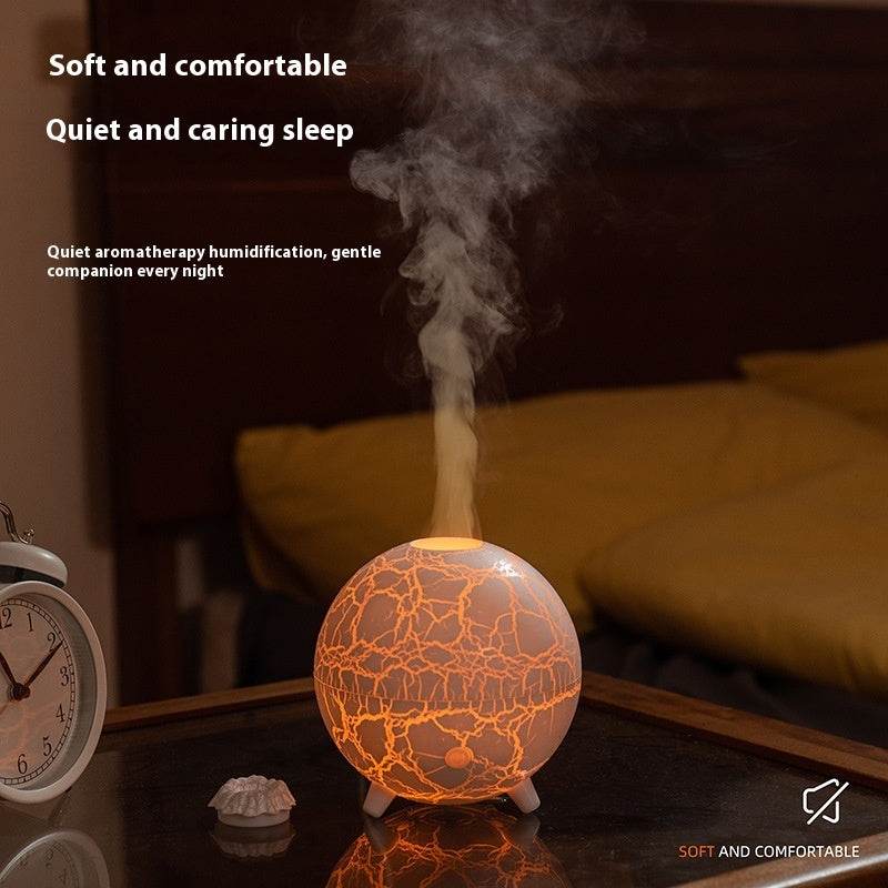 Creative Planet Colorful Atmosphere Lamp USB Humidifier 200ML Water Tank Can Add Essential Oil Household Mini Aroma Diffuser - Velora