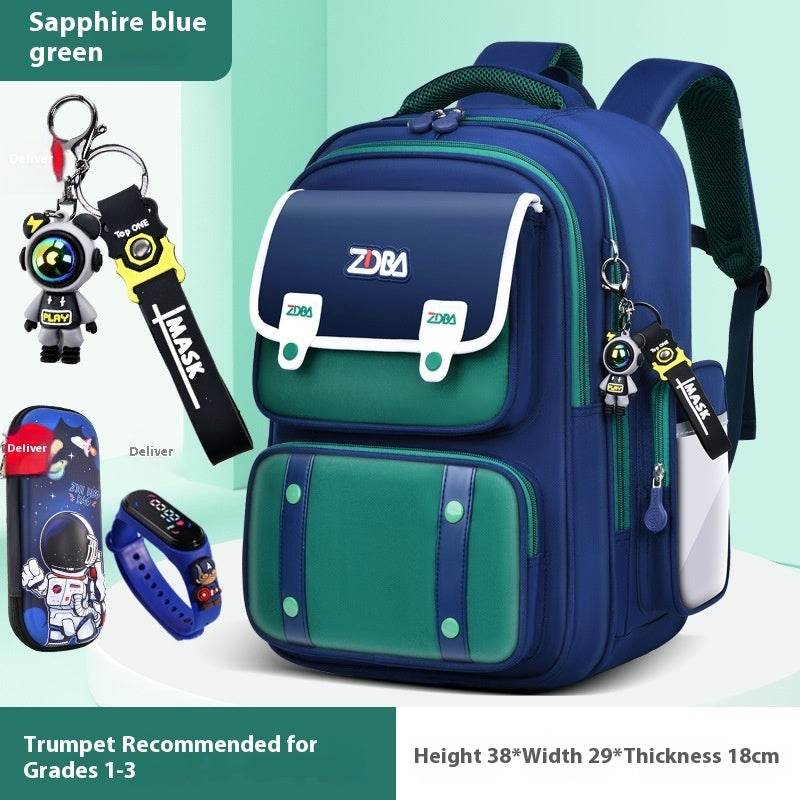 Elementary School Spine Protection Backpack Water resistant School bag - Velora