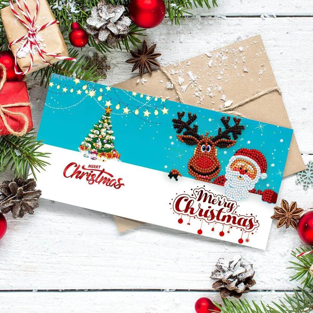Handmade DIY Christmas Card Piece Diamond Painting - Velora