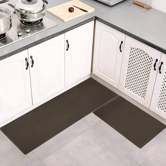 Kitchen Floor Mat Two-piece Set Of Non-slip, Waterproof Rug And Easy To Scrub For Home, Kitchen - Velora