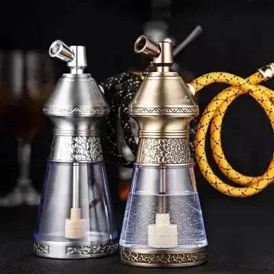 Double circulation filter cigarette holder for water pipe Complete Hookah set - Velora
