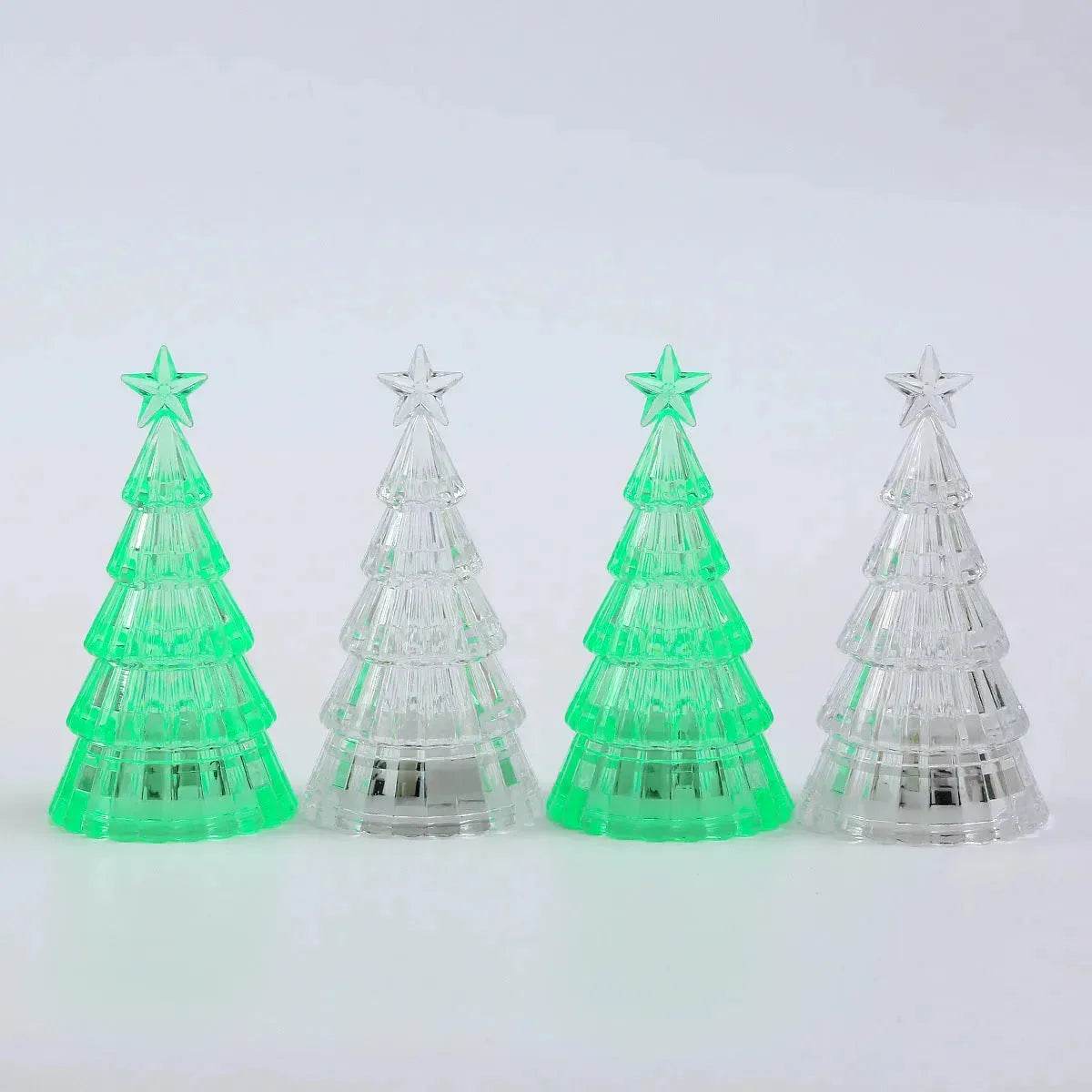 Christmas Lawn Decoration Light-emitting Christmas Tree Crystal Small Night Lamp - Velora