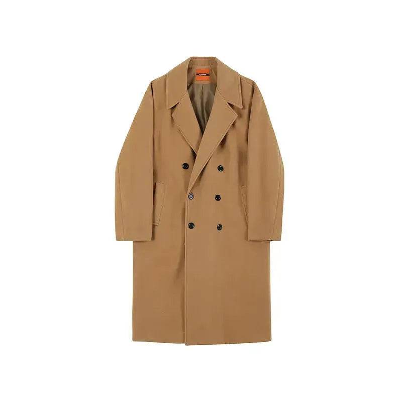 Men trench coat Long Winter woolen coat jacket for men formal winter clothes for men - Velora