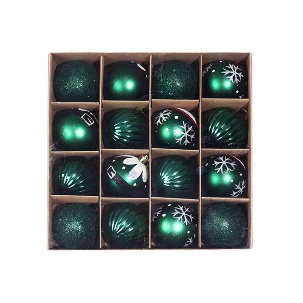 Ornament Christmas Tree Ball Decorations Xmas Ball Red Gold Silver Blue Hanging Home Party Decor - Velora