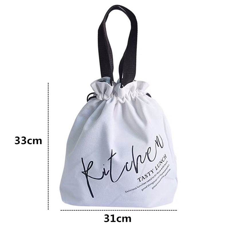 Women Drawstring Tote Lunch Bag - Velora