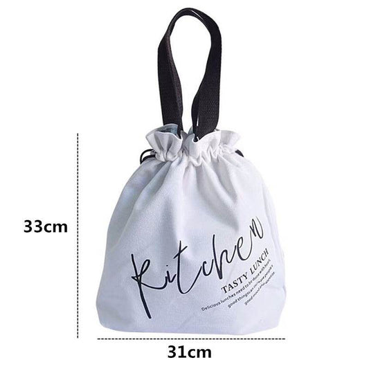Women Drawstring Tote Lunch Bag - Velora