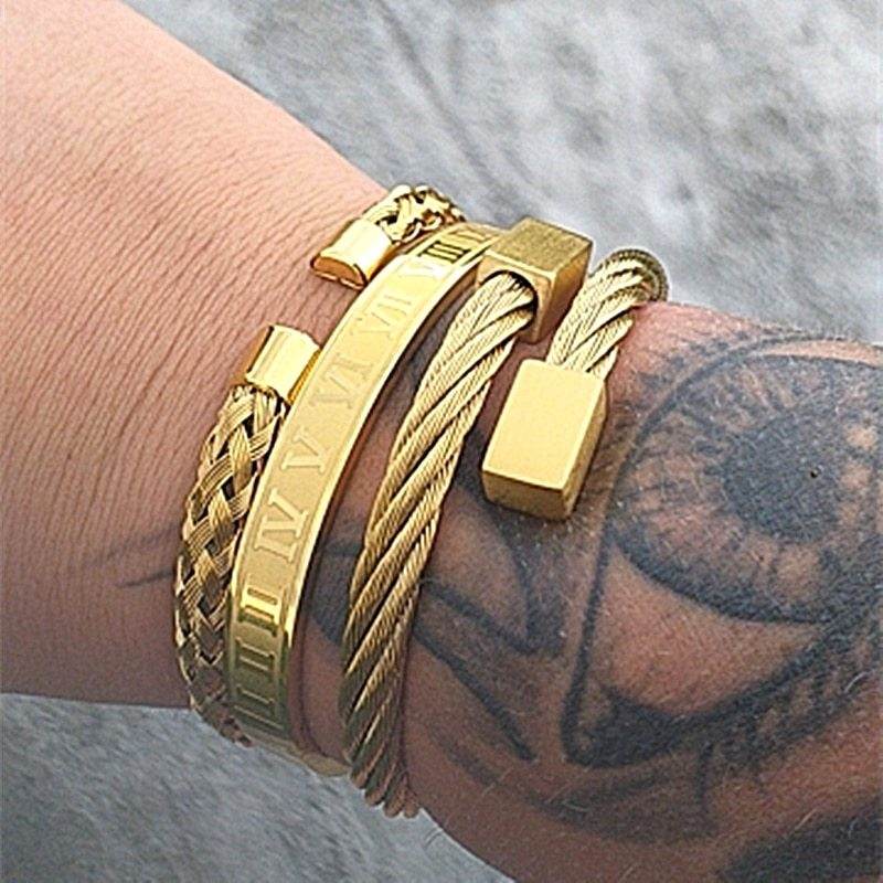 Three stainless steel bracelets - Velora
