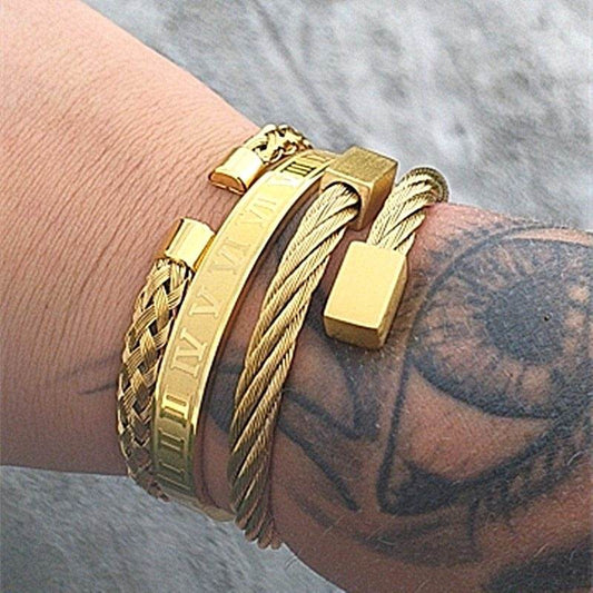 Three stainless steel bracelets - Velora