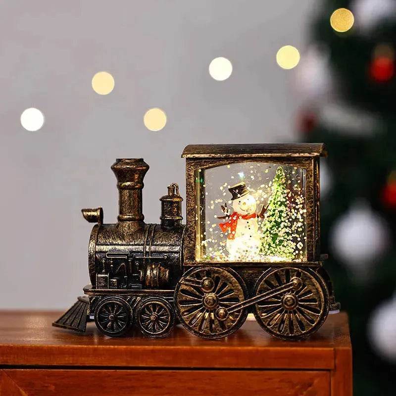 Christmas Gift Train Decoration Small Night Lamp - Velora