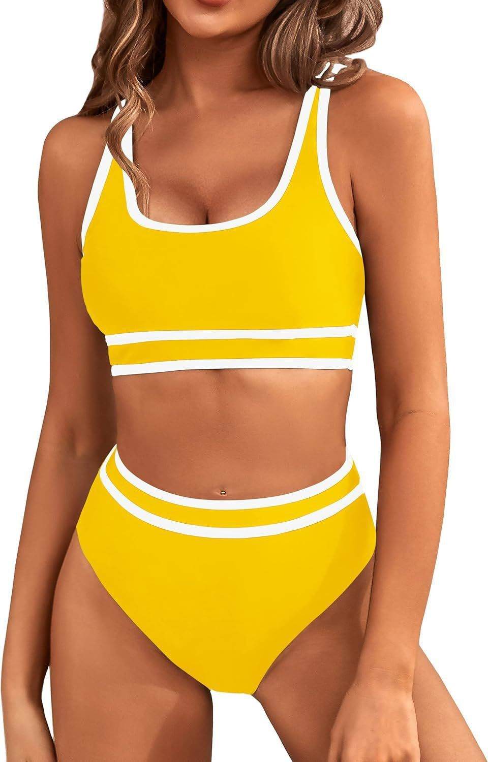 Bikini Tight-fitting Solid Color Swimsuit For Women - Velora