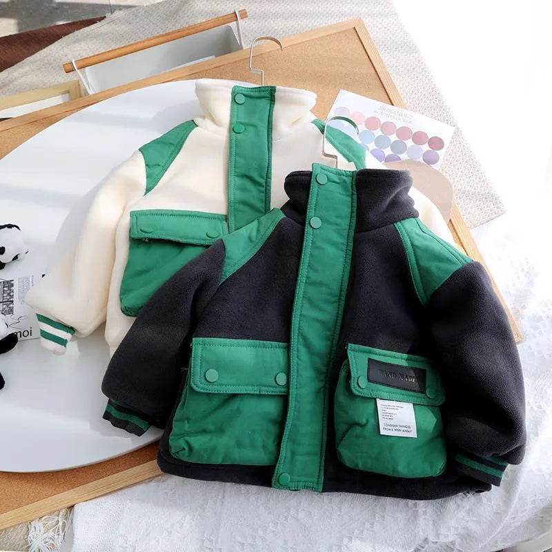 Children's Polar Fleece And Fleece Thickened Coat - Velora