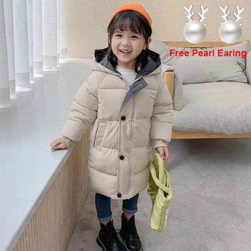 Children Winter Puffer Hoodie Windproof Jacket kids - Velora