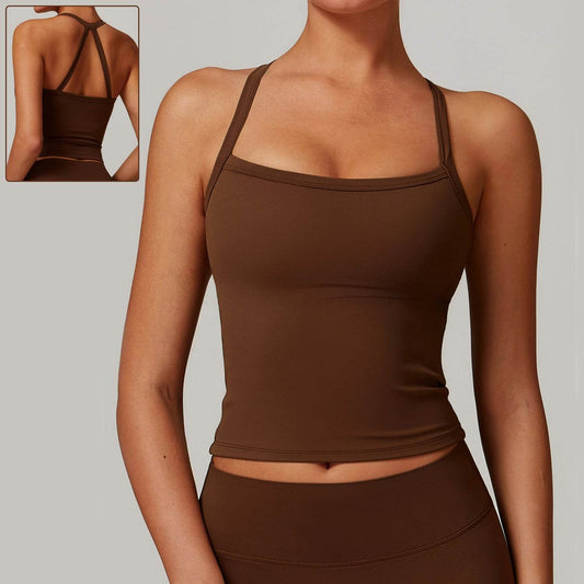 Beauty Back Yoga Vest Quick-drying Workout Top Sports Fitness Vest - Velora