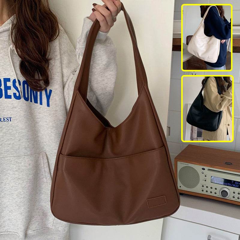 Fashion Tote Bag Large Capacity Casual Shoulder Bag Women's Commuting Handbag College Student - Velora