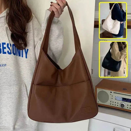 Fashion Tote Bag Large Capacity Casual Shoulder Bag Women's Commuting Handbag College Student - Velora