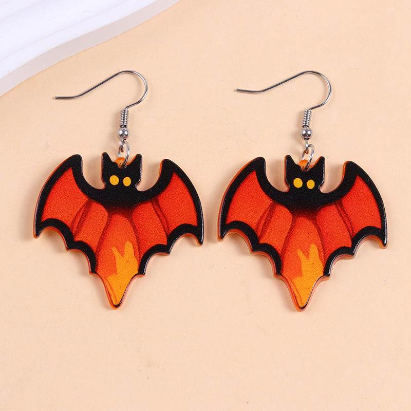 European And American Halloween Series Acrylic Earrings Color - Velora