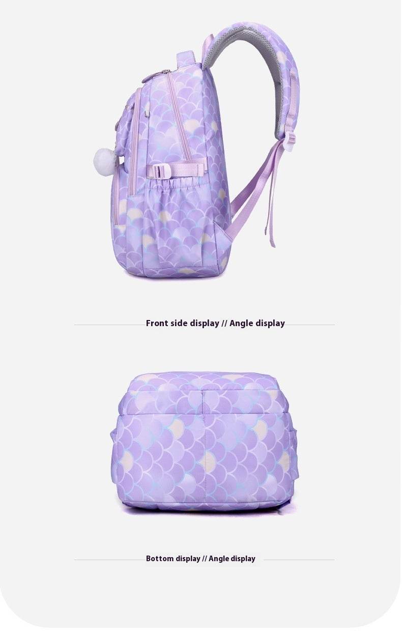 3 in 1 set Primary School Girls Backpack Lunch Bag and Pencil Pouch - Velora