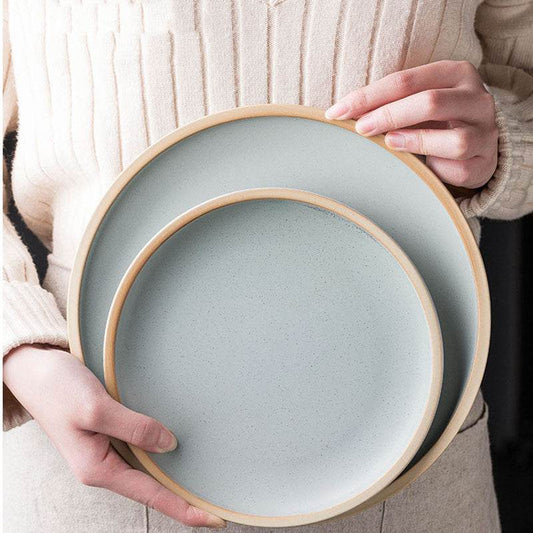 Pure color matte ceramic plate - Velora