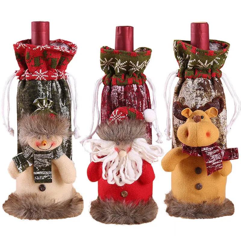 Christmas Decorations Christmas Wine Bottle Socks - Velora