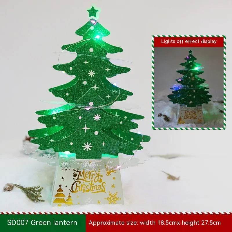 Christmas Decorations Mini Desktop Christmas Greeting Card Ornaments - Velora