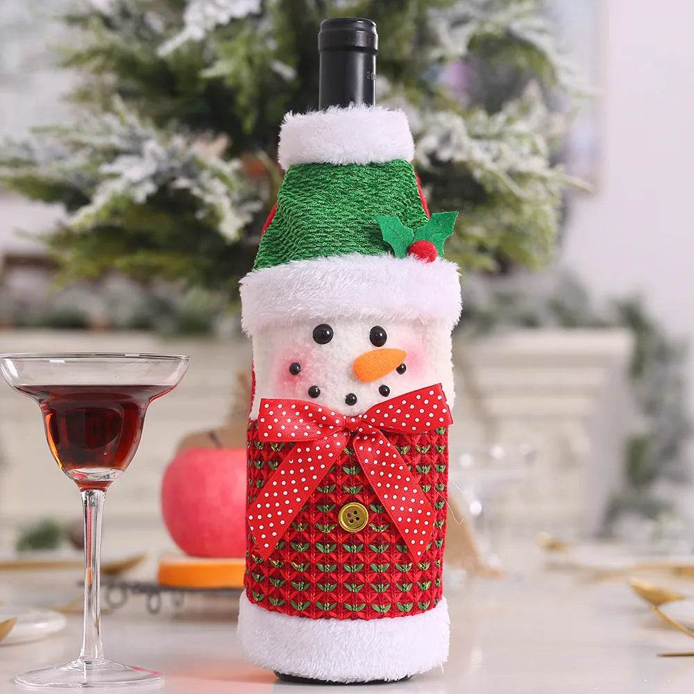 Christmas Decorations Christmas Wine Bottle Socks - Velora