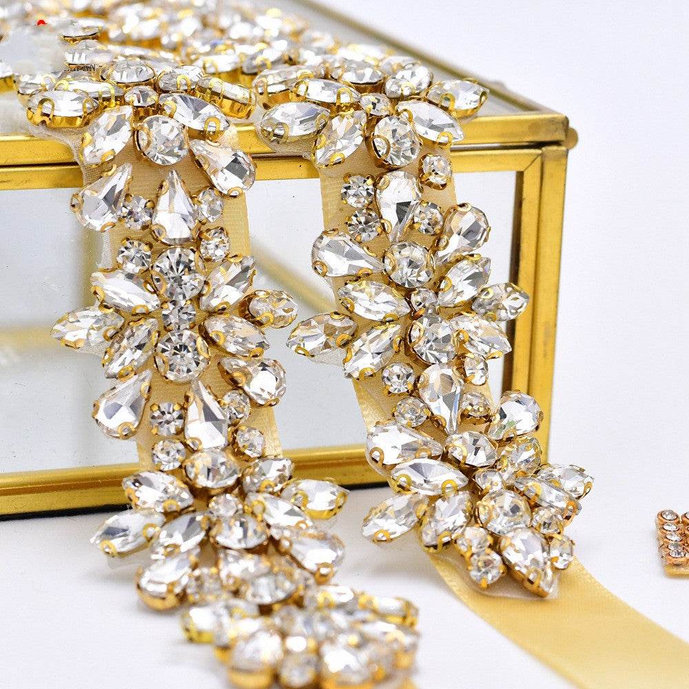 Handmade Luxury Rhinestone Sequin Belt - Velora