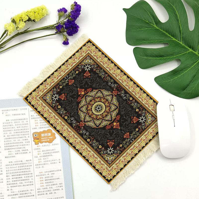 Office mouse pad, Suede fringe mouse pad Hot rubber Bohemian style - Velora