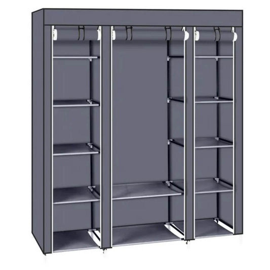 69 Portable Clothes Closet Wardrobe Storage Organizer With Non - Velora