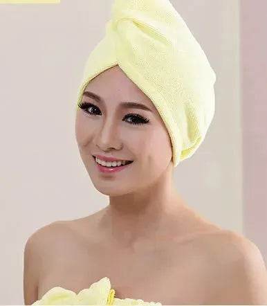 Women's Microfiber Hair Dryer Cap Absorbent Hair Towel. - Velora