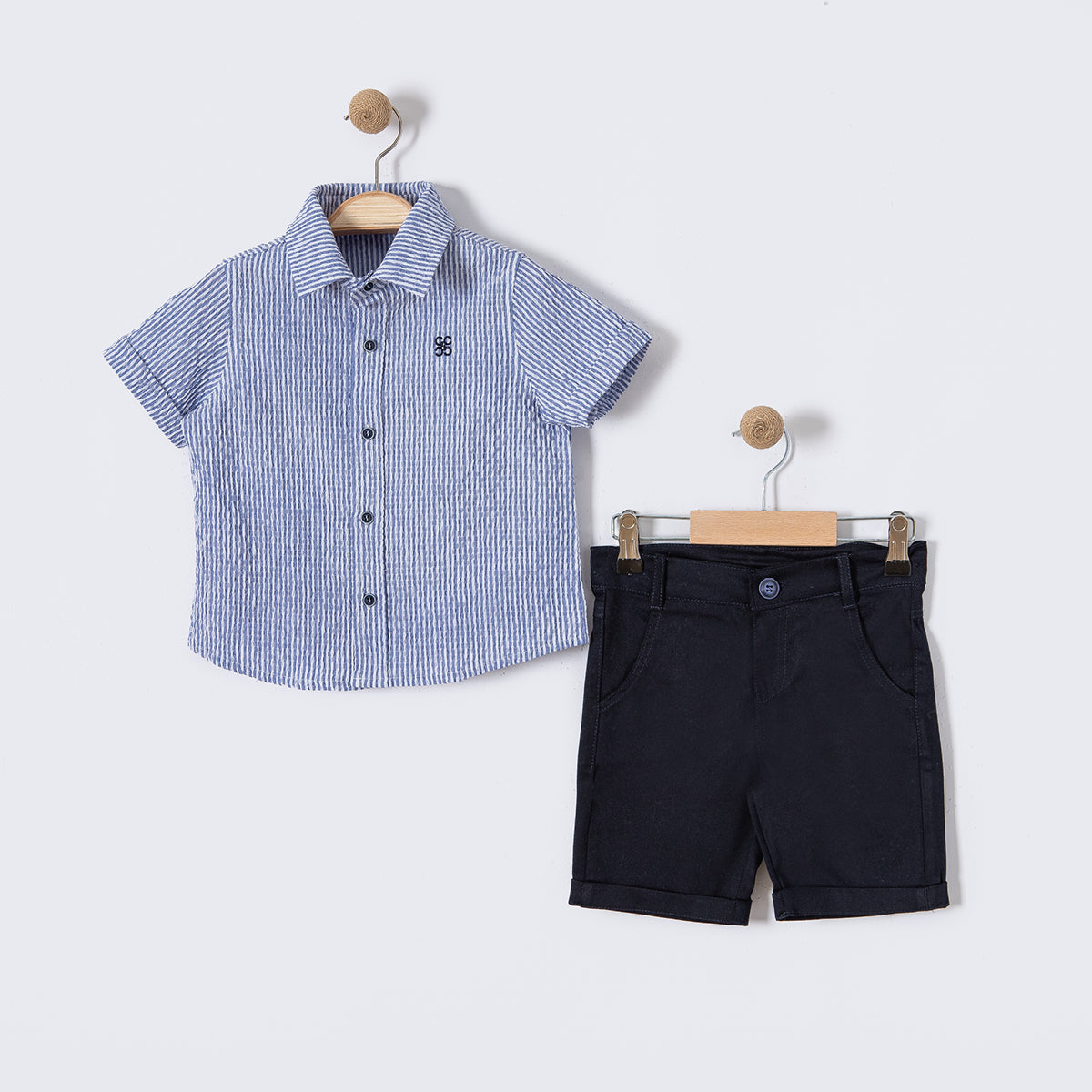 Charlie Charm Shirt & Shorts Set