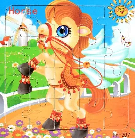 Wooden jigsaw puzzle toy - Velora