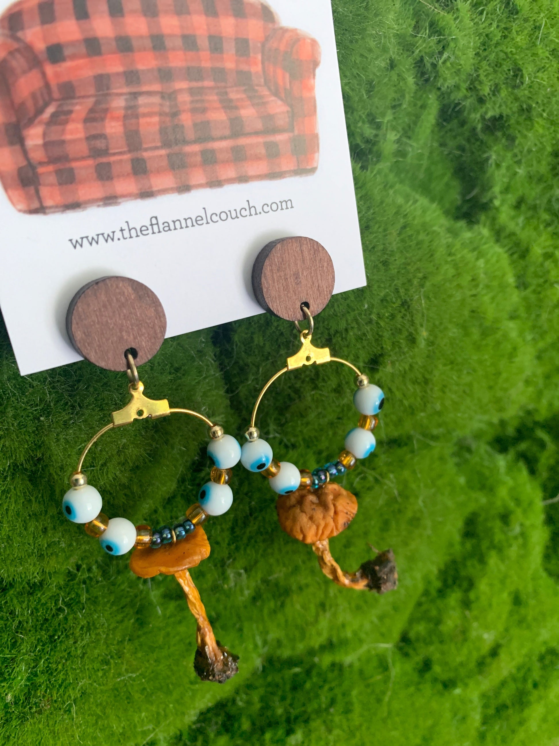 Wild Ontario Mushrooms Earrings www.Shopthatapp.com