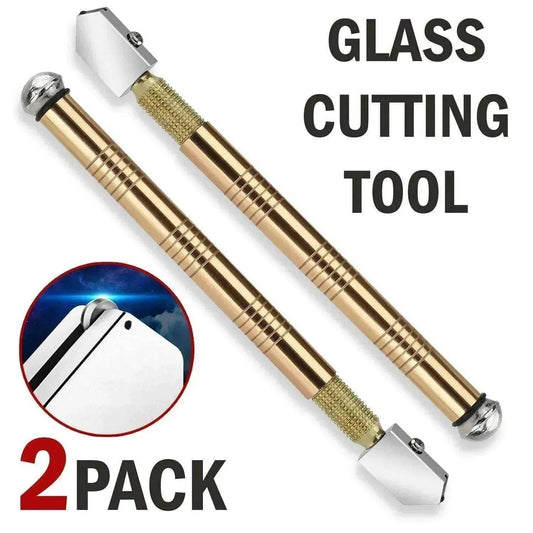 2Pcs Professional Glass Cutter Metal Carbide Precision Anti-Skid Cutting Tools - Velora