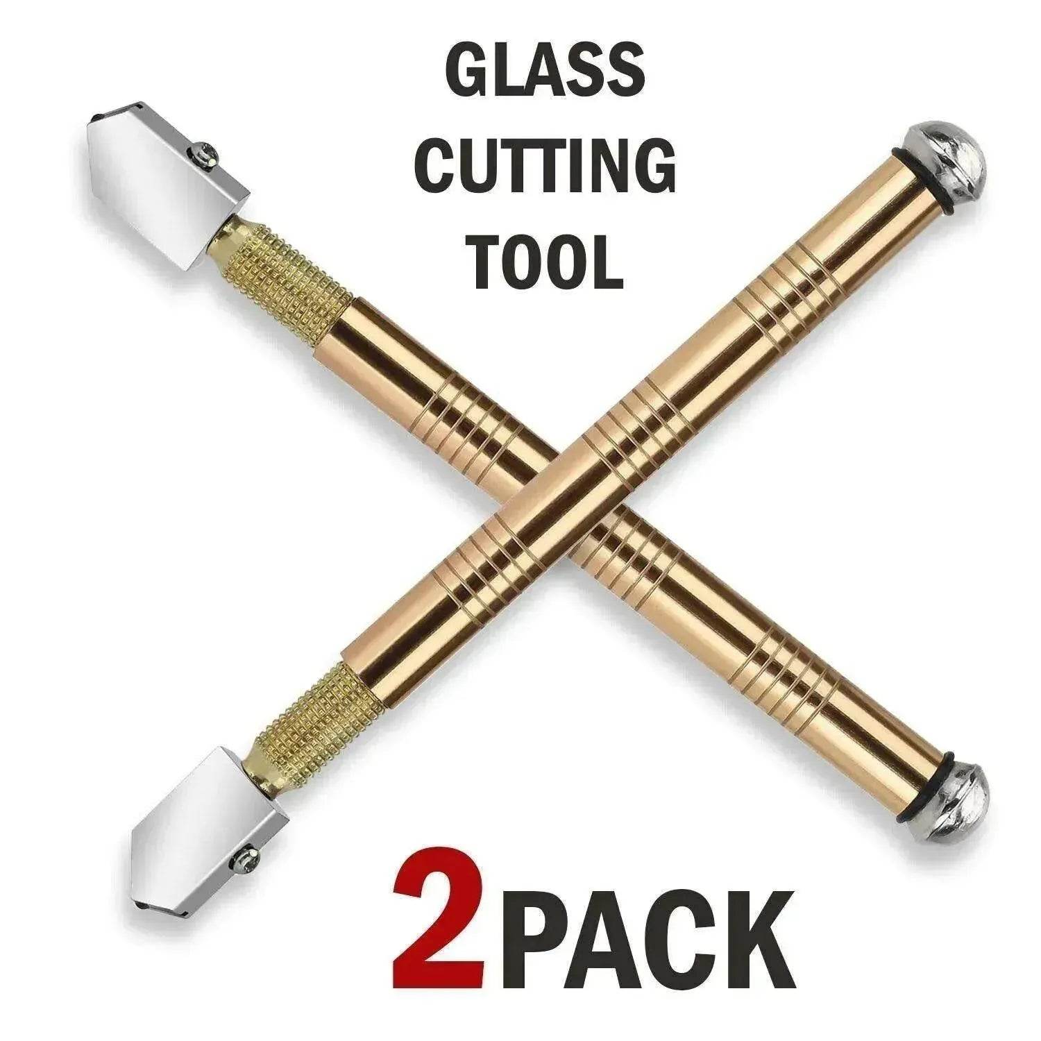 2Pcs Professional Glass Cutter Metal Carbide Precision Anti-Skid Cutting Tools - Velora