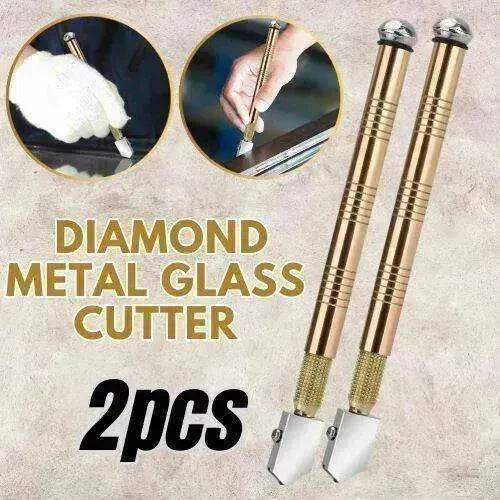 2Pcs Professional Glass Cutter Metal Carbide Precision Anti-Skid Cutting Tools - Velora
