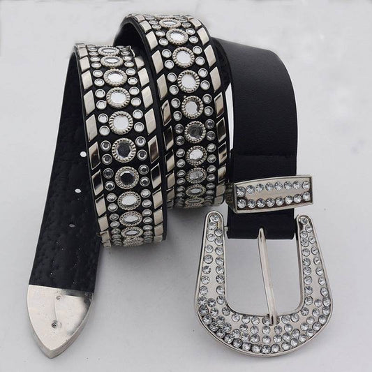 New Fashion Design Diamond-embedded Elegant Elegant Belt - Velora