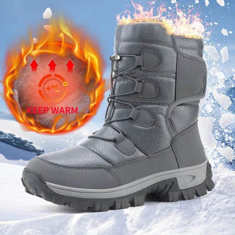 Winter Men And Women Fleece-lined Warm Snow Boots - Velora