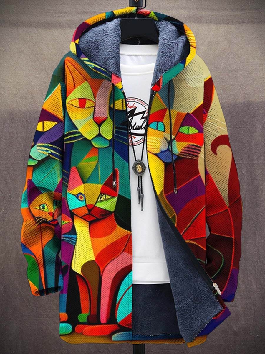 Men's Zipper Hooded Cardigan Cotton-padded Jacket - Velora