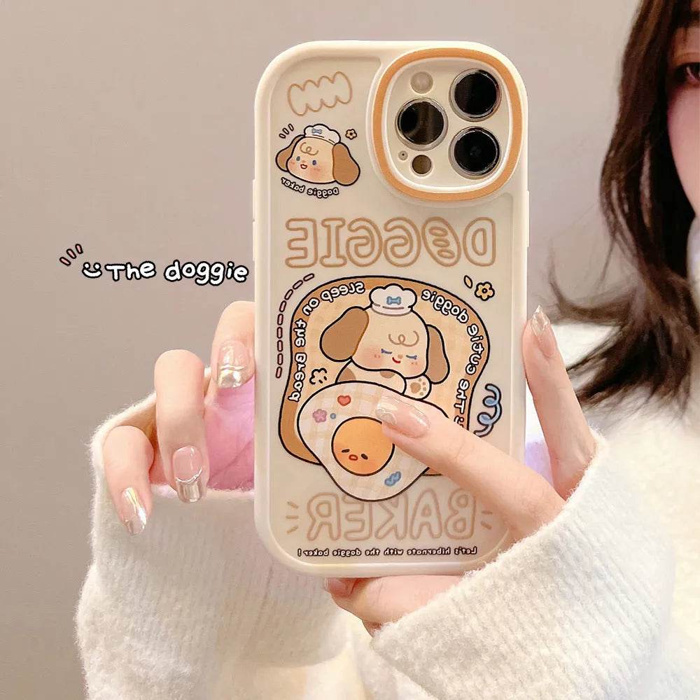 TPU Frosted Silicone Cartoon iphone Case - Velora