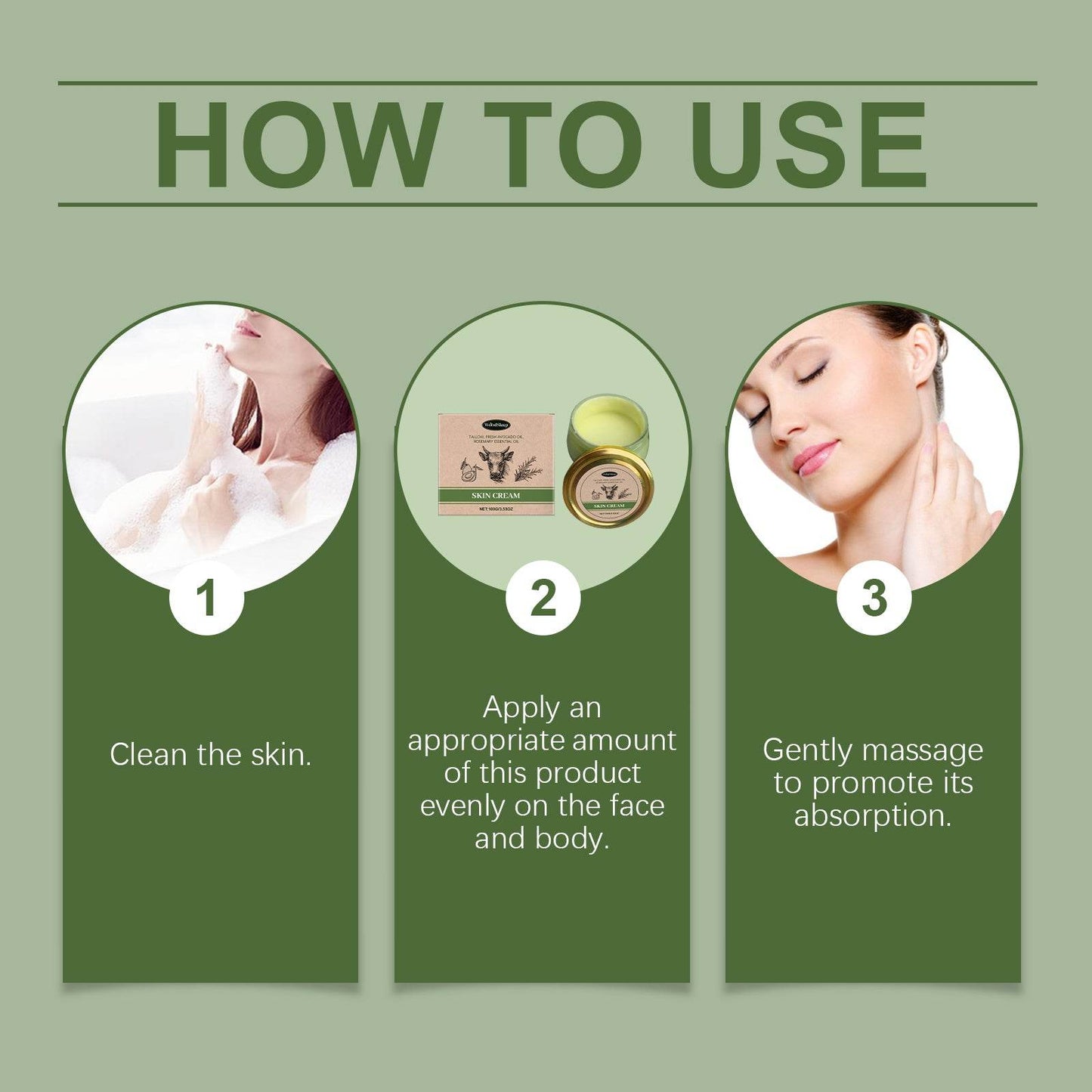 Tallow Cow Fat Natural Organic Skincare Cream - Velora