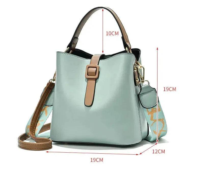 Bucket Bag Fashion Shoulder Bag Cross-body Female Handbag - Velora