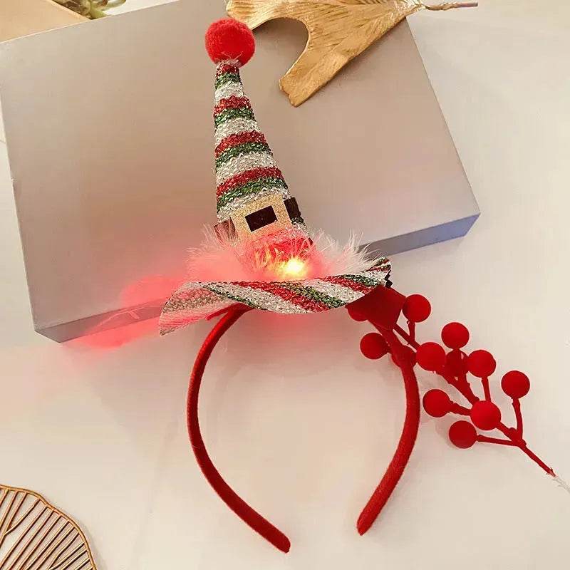 Christmas With Light Headband Snowflake Women's - Velora