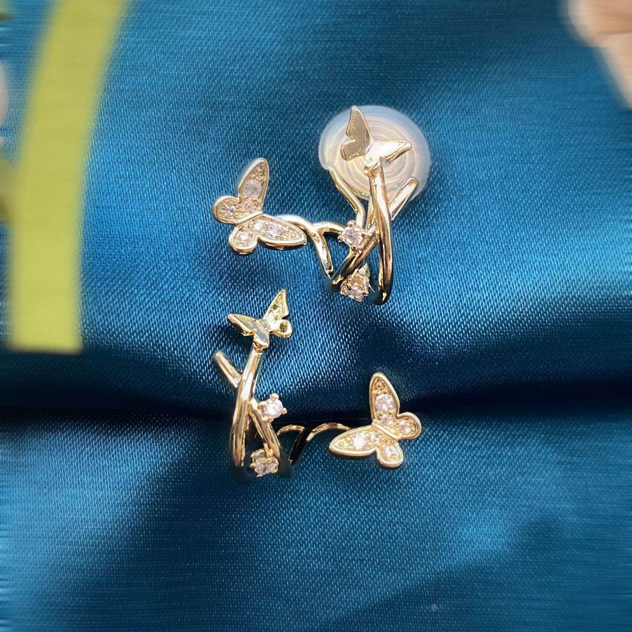 Female Cute Butterfly Earrings Jewelry - Velora